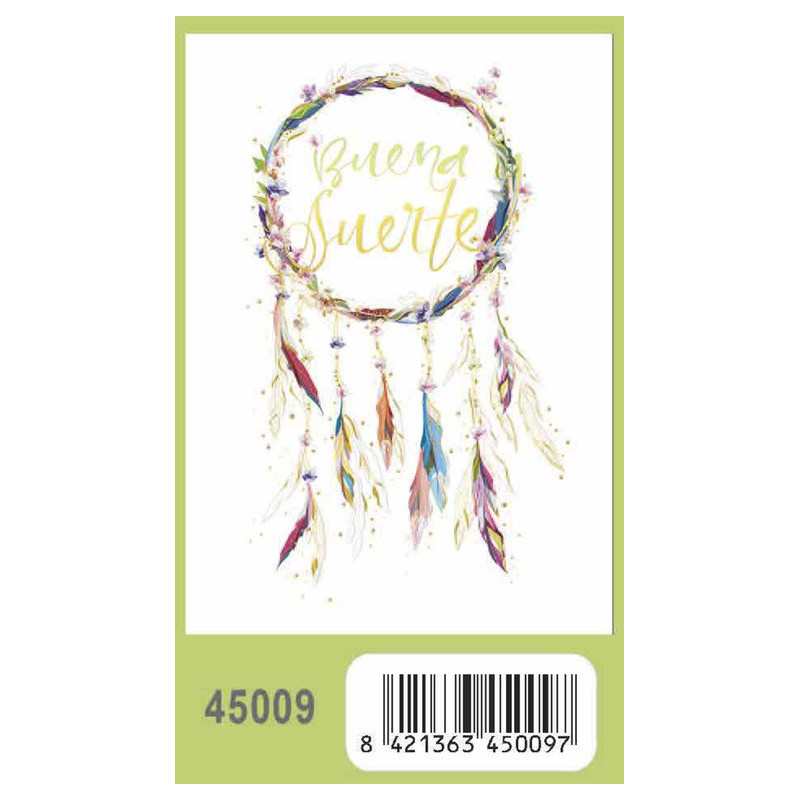 TARJETA FELICITACION ARGU TURNOWSKY GRABADO ATRAPA SUEÑOS 45009