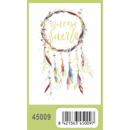 TARJETA FELICITACION ARGU TURNOWSKY GRABADO ATRAPA SUEÑOS 45009