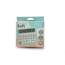 CALCULADORA SOBREMESA OFFICE BOX TECLAS RELIEVE SOFT AZUL LT-D1526