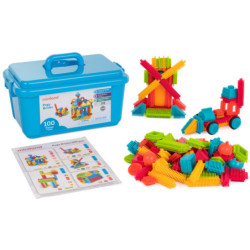 CONSTRUCCIONES PINCHOS PEGY BRICKS 94 PIEZAS CONTENEDOR MINILAND 94043