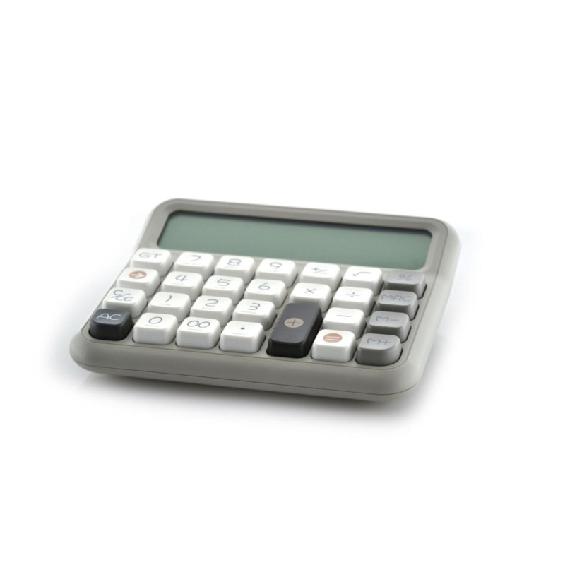 CALCULADORA SOBREMESA OFFICE BOX TECLAS RELIEVE SOFT GRIS LT-D1566