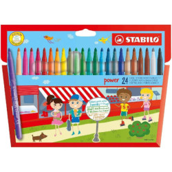 MARCD.ES COLORES CJ.24 UDS STABILO POWER