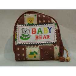 MONEDERO TELA VAQUERO REDONDO BABY BEAR ^