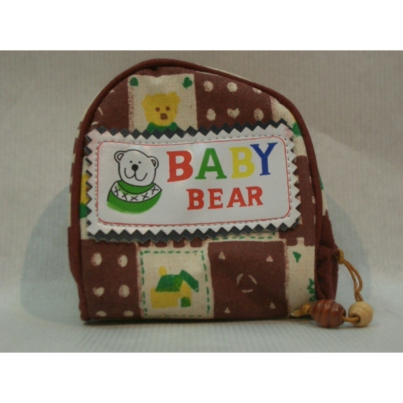 MONEDERO TELA VAQUERO REDONDO BABY BEAR ^