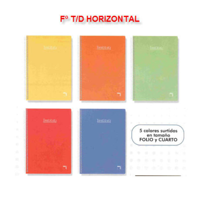 CUADERNO TD FOLIO 80H PACSA INSTITUT HORIZONTAL 16221