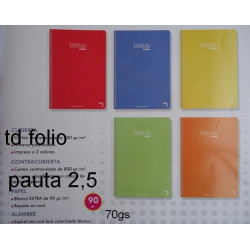 CUADERNO TD FOLIO 80H PACSA INSTITUT PAUTA 2,5 16222