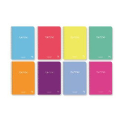 CUADERNO T PP FOLIO 80H PACSA PLASTIPAC 90G LISO 16567