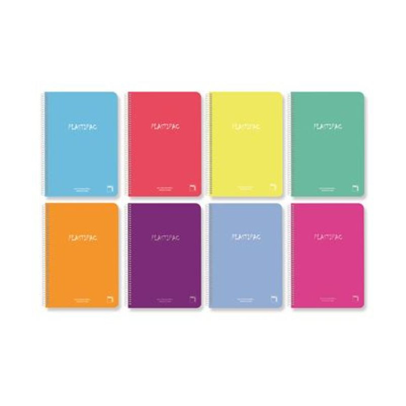 CUADERNO T PP FOLIO 80H PACSA PLASTIPAC 90G LISO 16567