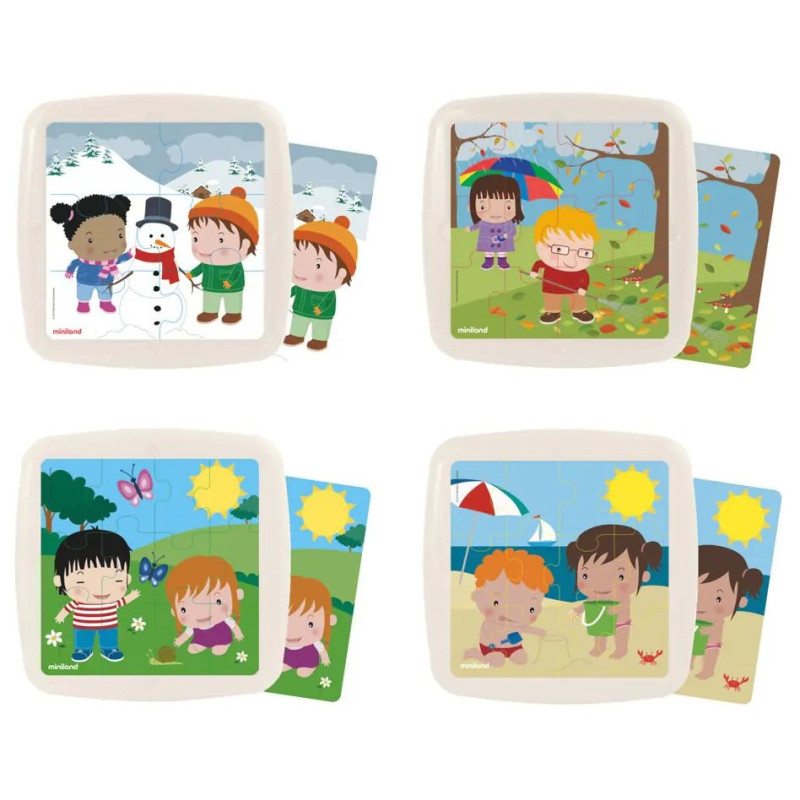 PUZZLES LAS ESTACIONES SET 4u. MINILAND