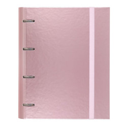 CARPEBLOC DEC RINGBOOK 4A A4 CARCHIVO C/GOMA Y RECAMBIO METAL ROSA 12257425