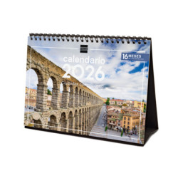 CALENDARIO SOBREMESA 2026 CIUDADES+ FINOCAM26 780324626 210 X 70 X 155 MM