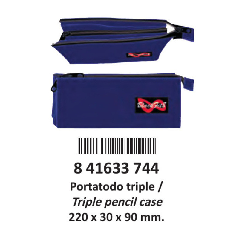 PORTATODO SAFTA16 BLACKFIT8 NAVY BLUE TRIPLE 21CM 841633744 ^
