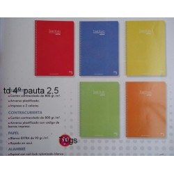 CUADERNO TD 4º 80H PACSA INSTITUT PAUTA 2,5 16737