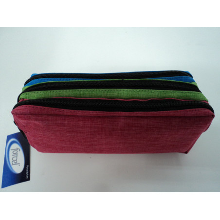 PORTATODO FORCEL TRIPLE CUADRADO GRANDE VAQUERO COLORES SURTIDOS 8644