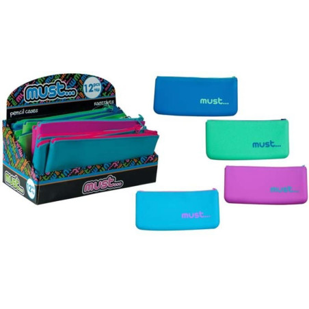 PORTATODO ALEX BOG LISO COLORES SILICONA 21CM PLANO 4 COLORES SURTIDOS DKG-9271