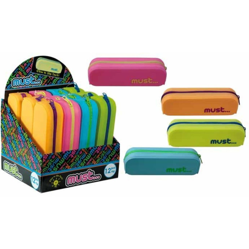 PORTATODO ALEX BOG LISO PASTEL SILICONA 21CM CUADRADO 4 COLORES SURTIDOS DKG-9382