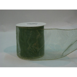 CINTA REGALO SEDA BEIRUT VERDE 100MM 10M 0590