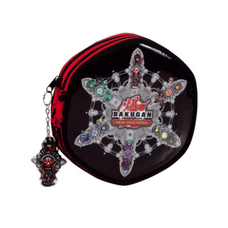 ESTUCHE CREMA SAFTA 11 BAKUGAN NEW VESTROIA DOBLE ESCUDO 41116614 ^
