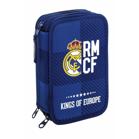 ESTUCHE CREMA SAFTA17 TRIPLE PEQUEÑO REAL MADRID BLUE 411724057