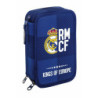ESTUCHE CREMA SAFTA17 TRIPLE PEQUEÑO REAL MADRID BLUE 411724057