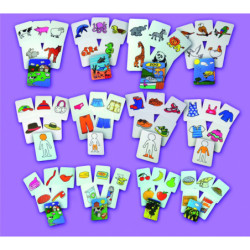 TARJETAS FAMILIA ANIMALES Y SU HABITAT (9 TARJETAS) HENBEA 927