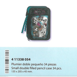 ESTUCHE CREMA SAFTA 13 BRATZILLAZ DOBLE PEQUEÑO 411338054 ^