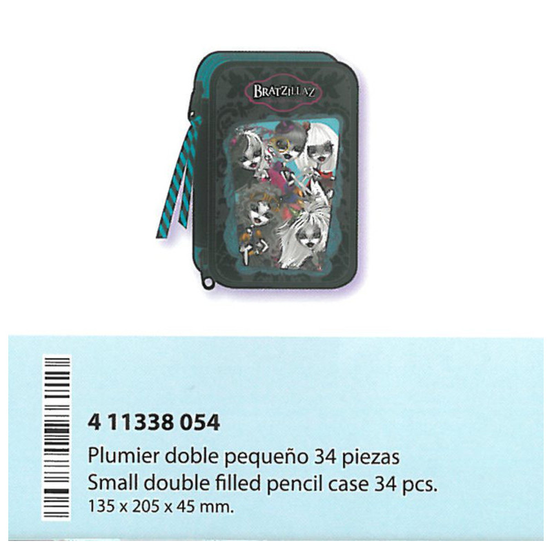 ESTUCHE CREMA SAFTA 13 BRATZILLAZ DOBLE PEQUEÑO 411338054 ^