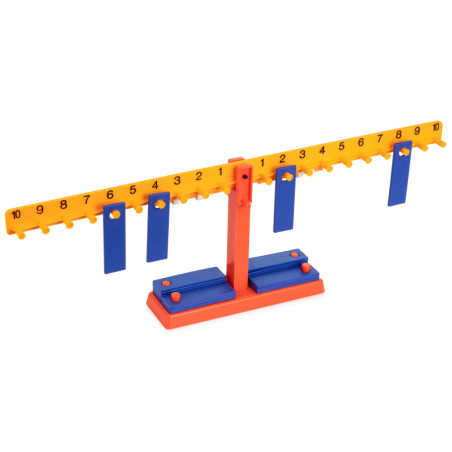 BALANZA ARITMETICA BRAZO NUMERADO+20 PESAS+10 COLGADORES MINILAND 95030