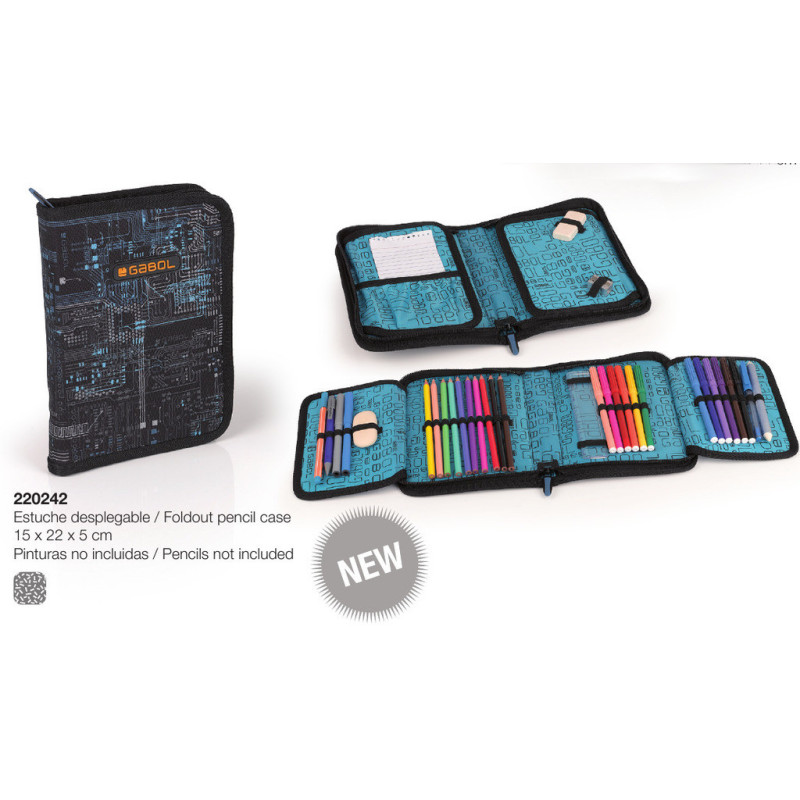 ESTUCHE GABOL17 SCHOOL POWER DESPLEGABLE VACIO 22CM 220242 ^