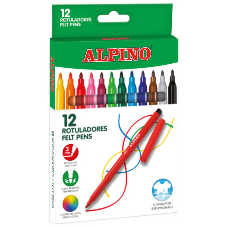 MARCD.ES COLORES CJ.12u. ALPINO STANDARD.