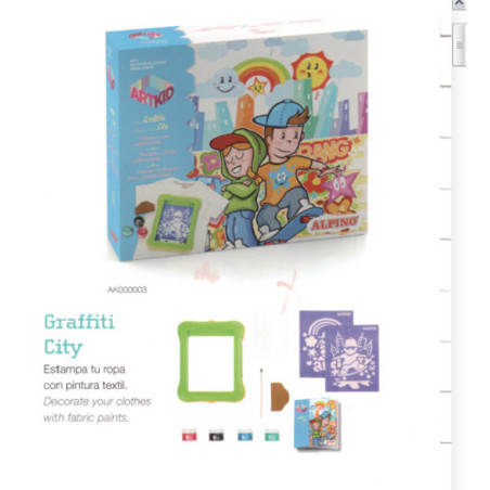 JUEGO ALPINO ART KID GRAFFITI CITY AK000003 ^