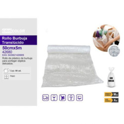 PLASTICO BURBUJAS CRISCOLOR 50*5M UNIDAD 42680