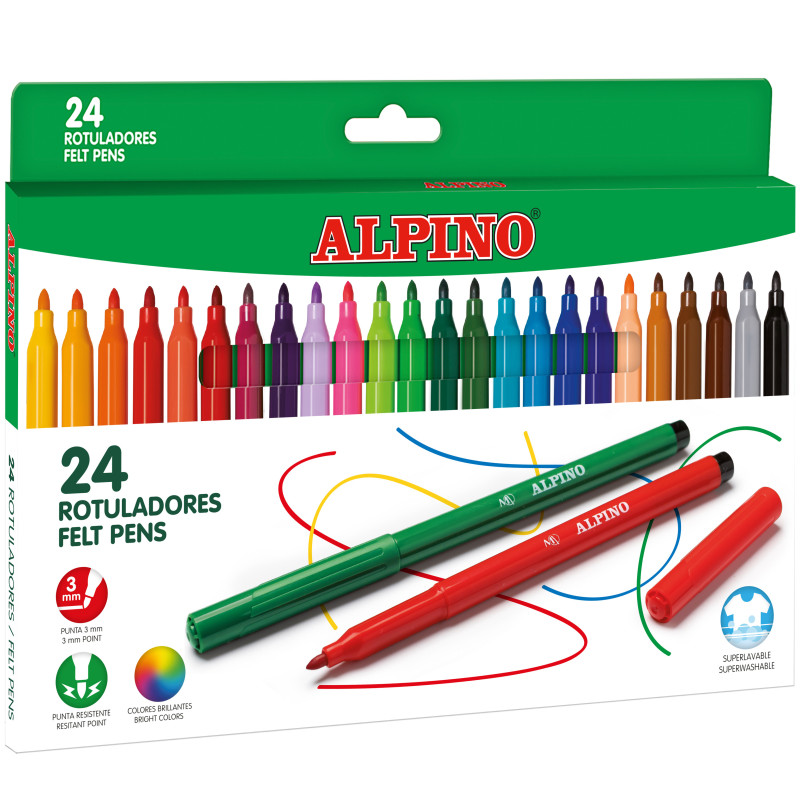 MARCD.ES COLORES CJ.24u. ALPINO STANDARD.