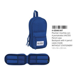PLUMIER MOCHILA C/4 PORT.VACIO BLACKFIT8 OXFORD SAFTA26 442048847 23X12 UNIDAD