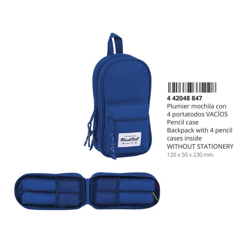 PLUMIER MOCHILA C/4 PORT.VACIO BLACKFIT8 OXFORD SAFTA26 442048847 23X12 UNIDAD