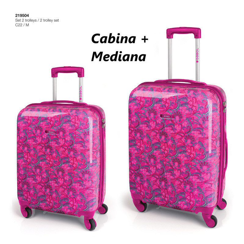 LOTE 2 TROLLEYS GABOL17 SCHOOL STYLE RIGIDAS CABINA+MEDIANA 219504 ^