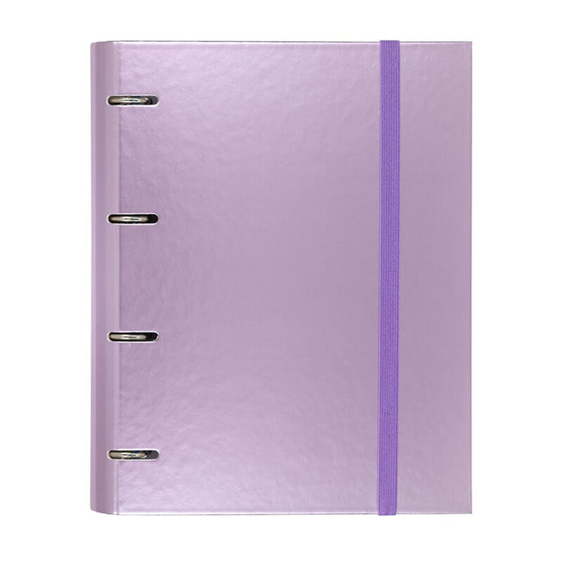 CARPEBLOC DEC RINGBOOK 4A A4 CARCHIVO C/GOMA Y RECAMBIO METAL MALVA 12257418