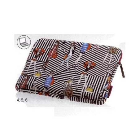 FUNDA ORDENADOR MR JORDI LABANDA BLACK STRIPES 13" 37325 ^
