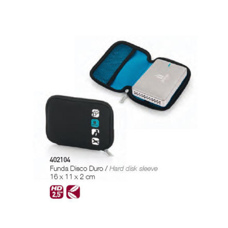 FUNDA DISCO DURO GABOL PRO QUICK NEOPRENO NEGRO 402104 ^