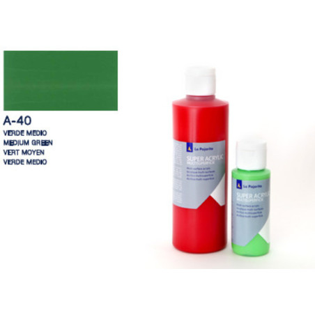 PINTURA ACRILICA BOTE 60ML A-40 VERDE MEDIO 181476 UNIDAD