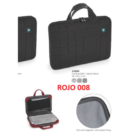 FUNDA PORTÁTIL 13,3'' ROJO BULK 410005 8 GABOL18 BUSINESS WINTER