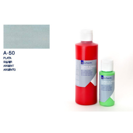 PINTURA ACRILICA BOTE 60ML A-50 METAL PLATA 182476