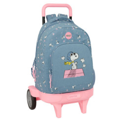MOCHILA GDE. C/RUEDAS COMPACT EVOL. EXT. SNOOPY SAFTA26 612639218 45X33 UNIDAD