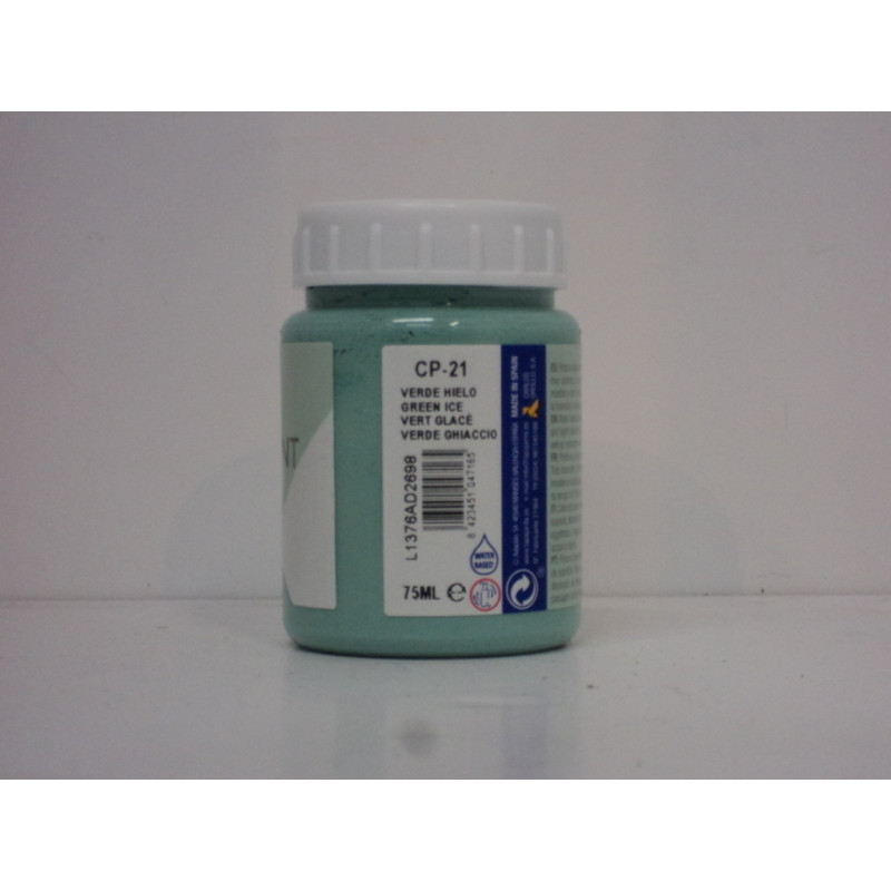 PINTURA PAJARITA CHALK PAINT BOTE 75ML CP-21 VERDE HIELO UNIDAD 104716