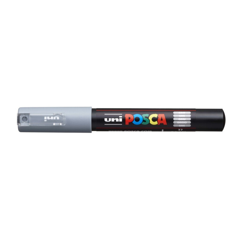 MARCADOR UNI-BALL POSCA PC-1M. PUNTA FINA 0,7MM GRIS -37-