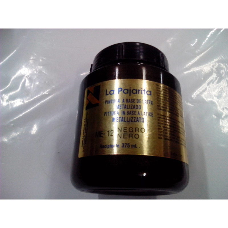 PINTURA METALIZADA 375ML NEGRO ME-12 ^