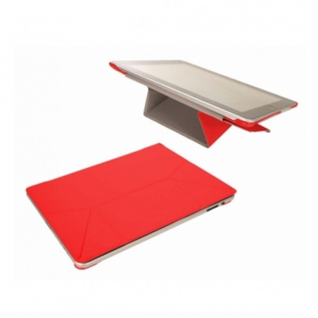 FUNDA TABLET IPAD MINI 7" PRYSE RIGIDO C/IMAN ROJO 4800222 ^