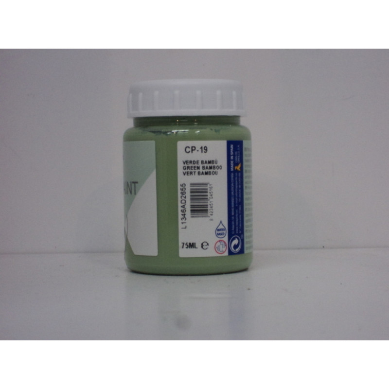 PINTURA CHALK PAINT BOTE 75ML CP-19 VERDE BAMBU UNIDAD 104516