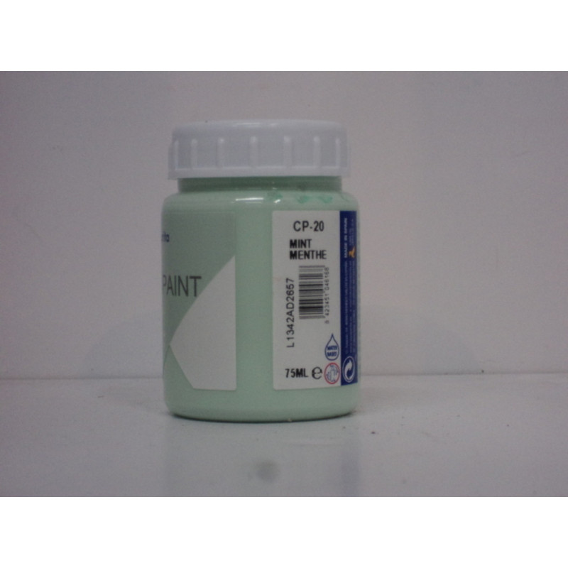 PINTURA CHALK PAINT BOTE 75ML CP-20 MINT UNIDAD 104616