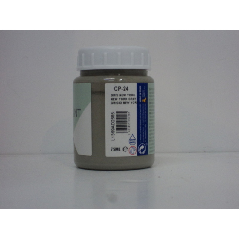 PINTURA CHALK PAINT BOTE 75ML CP-24 GRIS NEW YORK UNIDAD 105016
